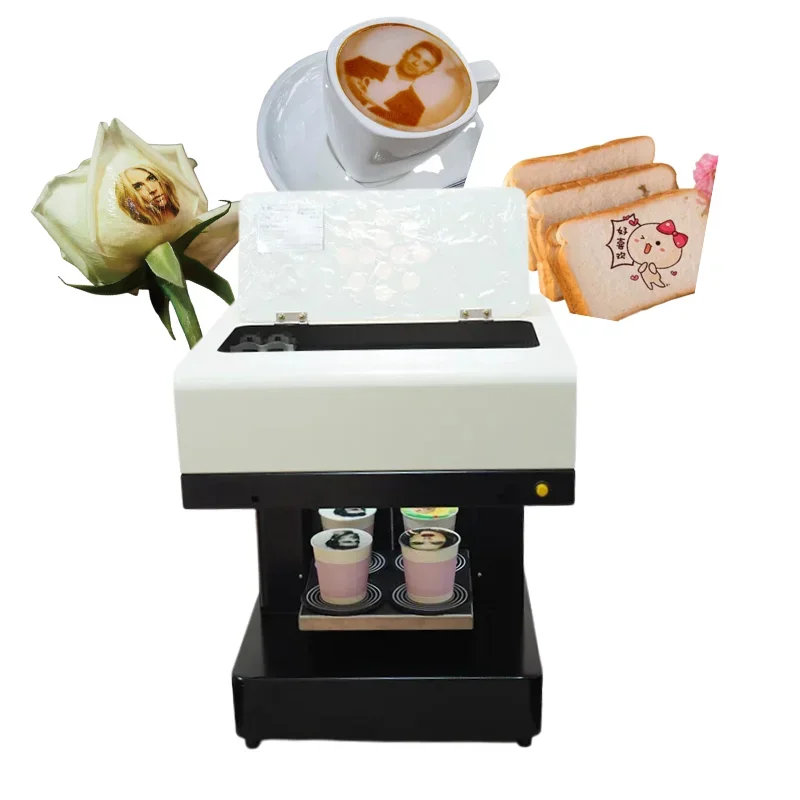 Edible Coffee Printer Automatically Intelligent Good Quality High Resolution Chocolate Coffee Cocktail RC-04  Coffee Printer