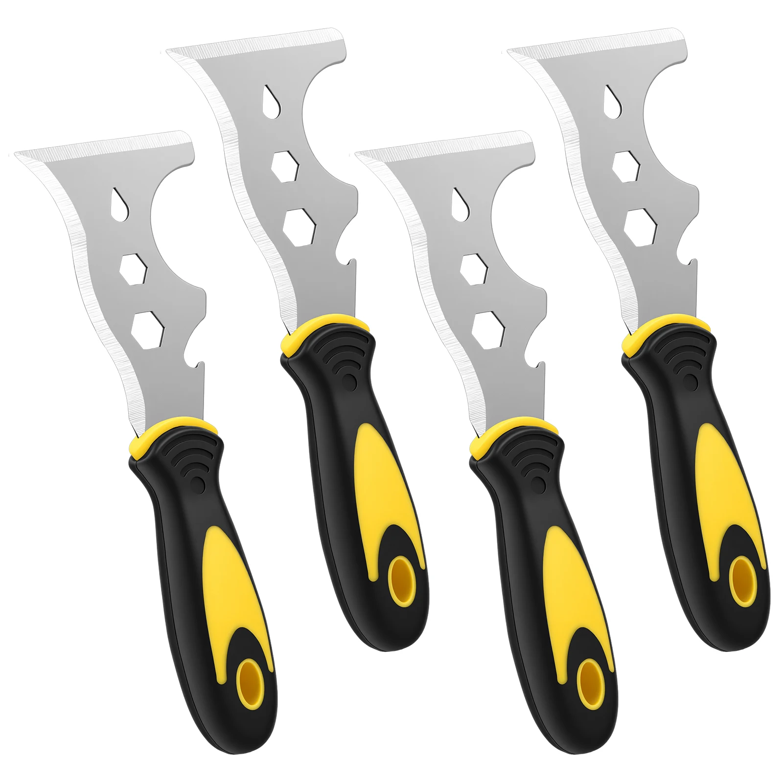 13 in 1 Multi-functional Paint Scraper Duty Paint Stripping Tool for Wall Tile Repair Cleaning Stainless Steel Putty Knife Heavy