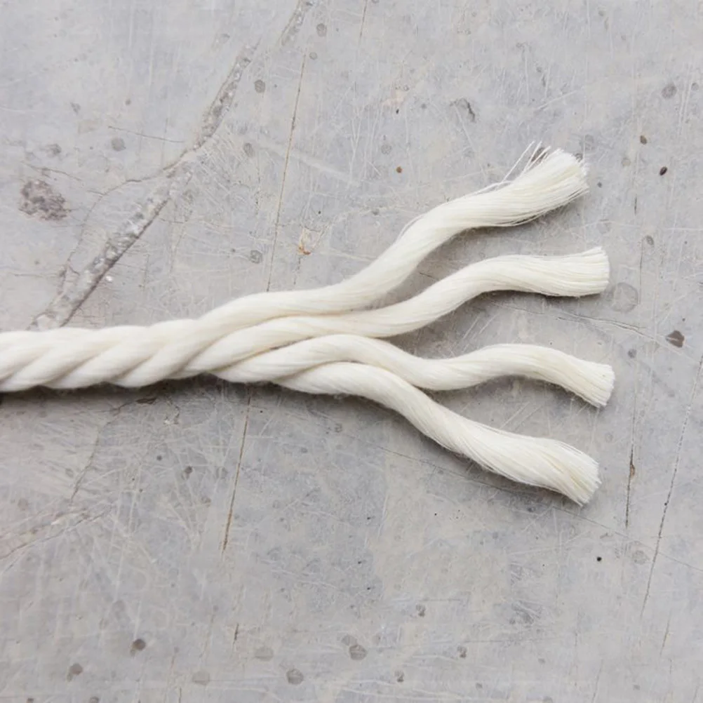 

200m Cotton Rope 3mm Natural Unbleached Soft Braided for Handmade Macrame Plant Hanger Wall Hanging and Crafts