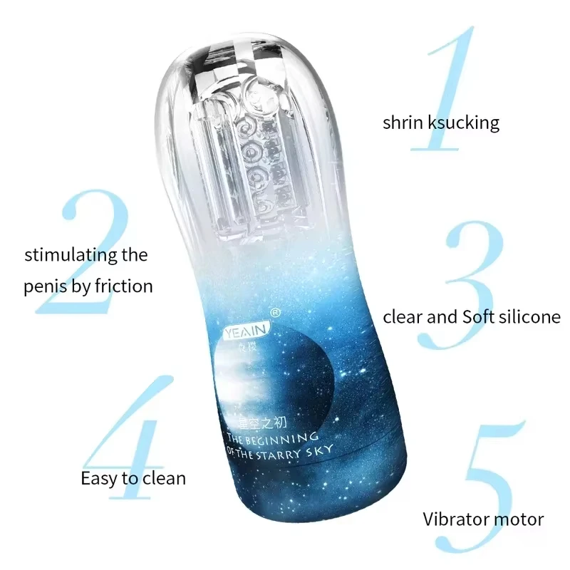 Silicone Product Flesh Vibrating Light Massager Vagina Real Pussy Sex Masturbation Adult Toys Male Masturbator Cup For Men 18+ view 4
