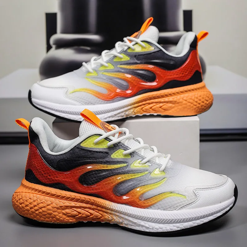 

Men's Summer Breathable Mesh Comfort Lightweight Casual Sneakers Sports Running Tennis Fitness Jogging Athletic Shoes for Men