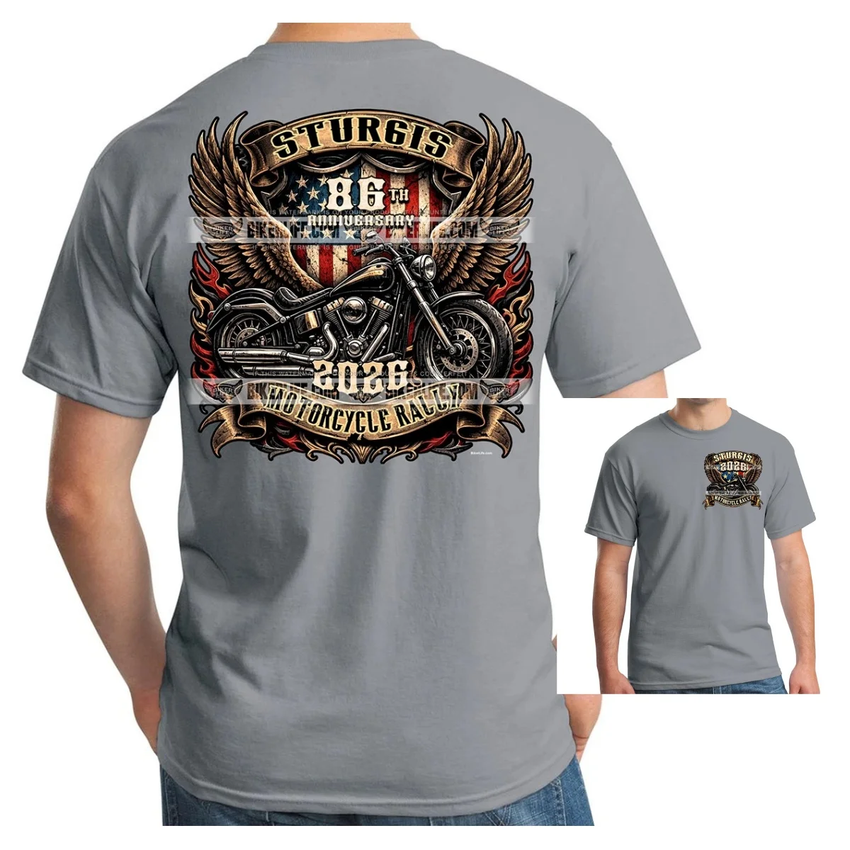 T-Shirt 2026 Sturgis Motorcycle Rally American Biker High-end Luxury Unisex Style Both of Men and Women