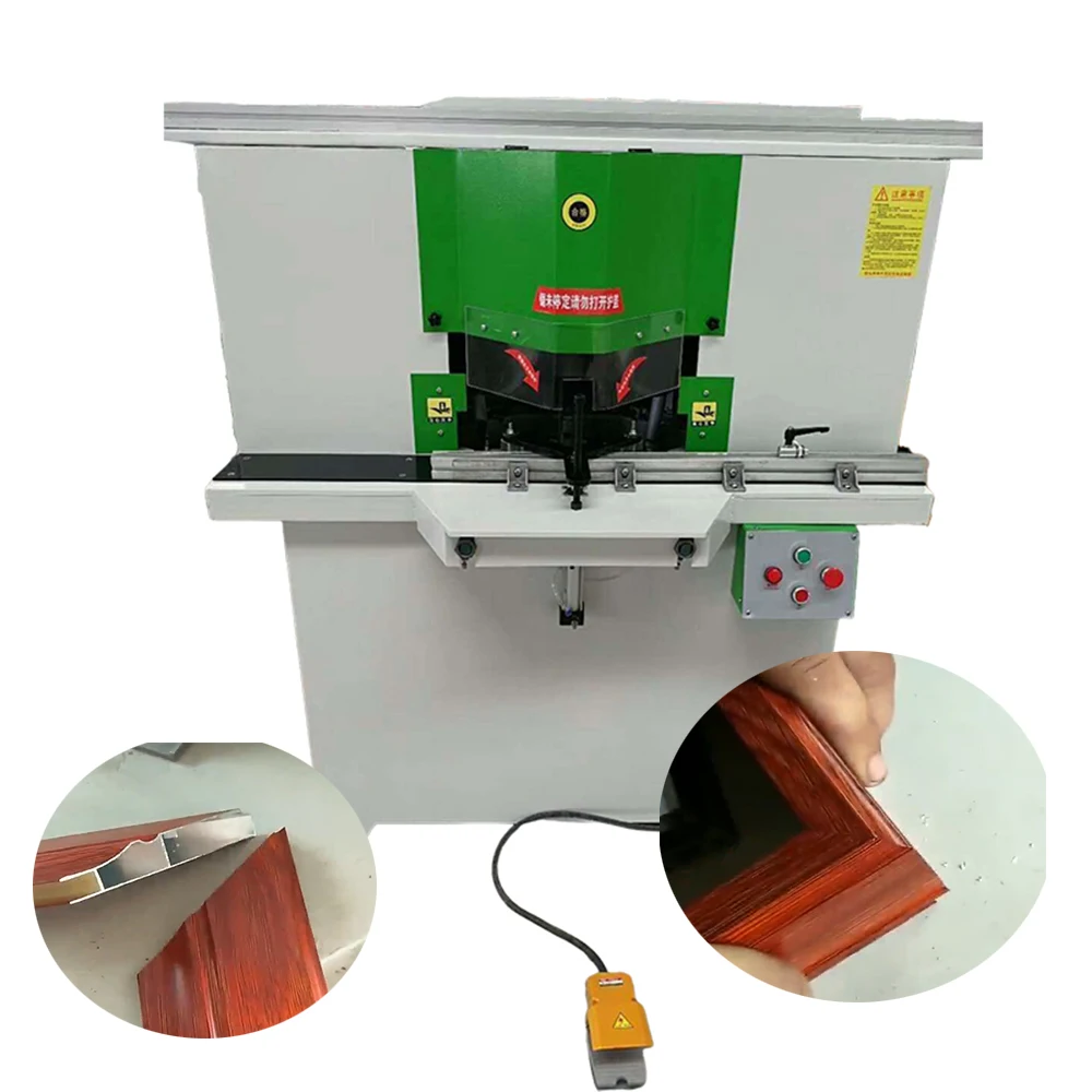 

Stable Performance Aluminum Sheet Oblique Cutting Machine 45 Degree Chamfering Machine Double Saw Head Angle Cutting Machine