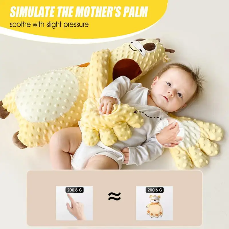60CM Baby Startle Prevention Sleep Baby Patter Sleep Toys for babies Effortless Sleep Aid Automatic Palm Patting Sleeping Pillow