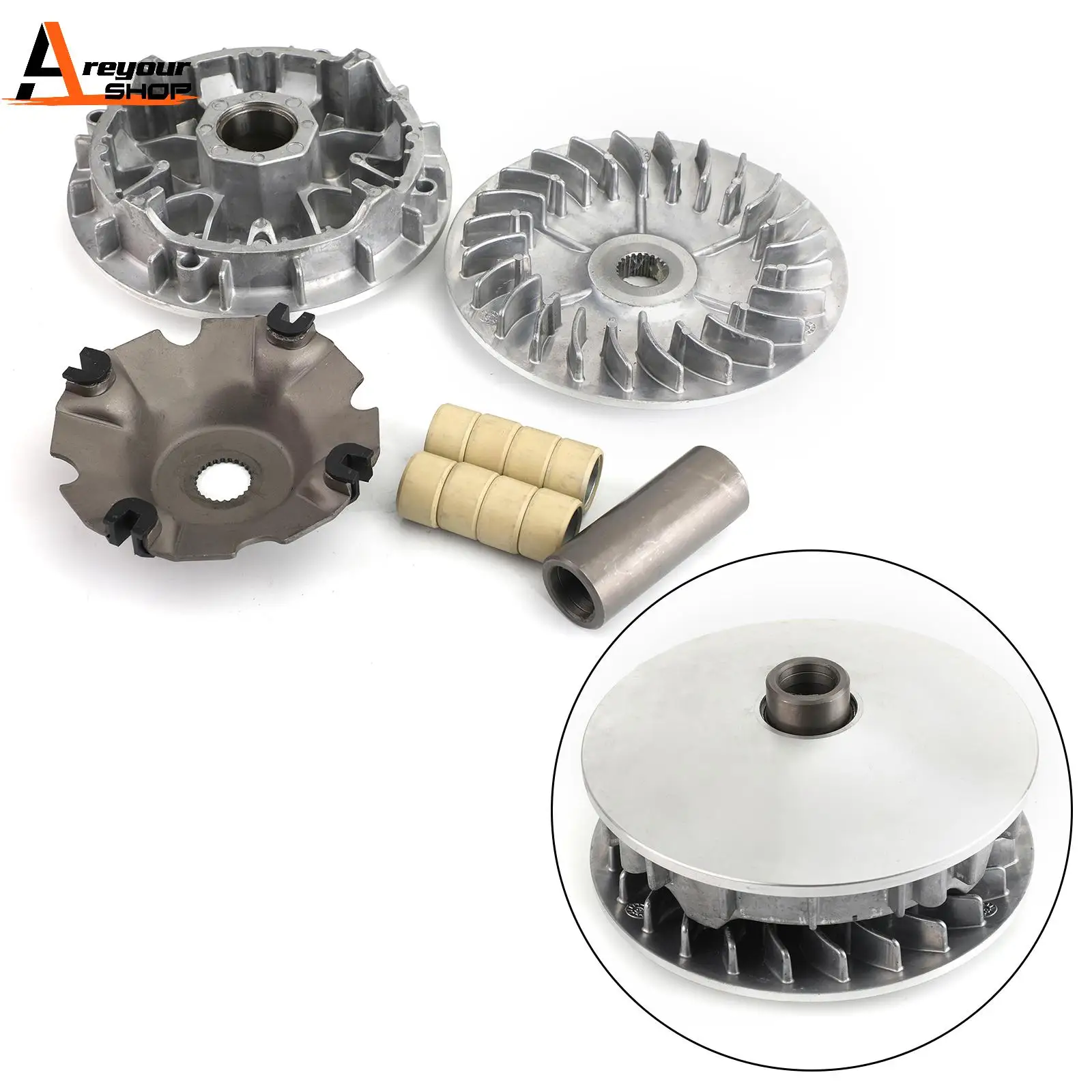 Areyourshop for CFMOTO 500 600 800 X5 X6 CF ZF ZForce 800 EX SSV CF500-2 Engine 600 ATV CLUTCH VARIATOR PULLEY SET PRIMARY FACE