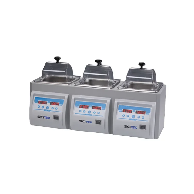 RT+5~100°C Digital Thermostatic Water Bath with Timer & Over-temperature Alarm 1/2/3 Tanks U-type Stainless Steel Tube