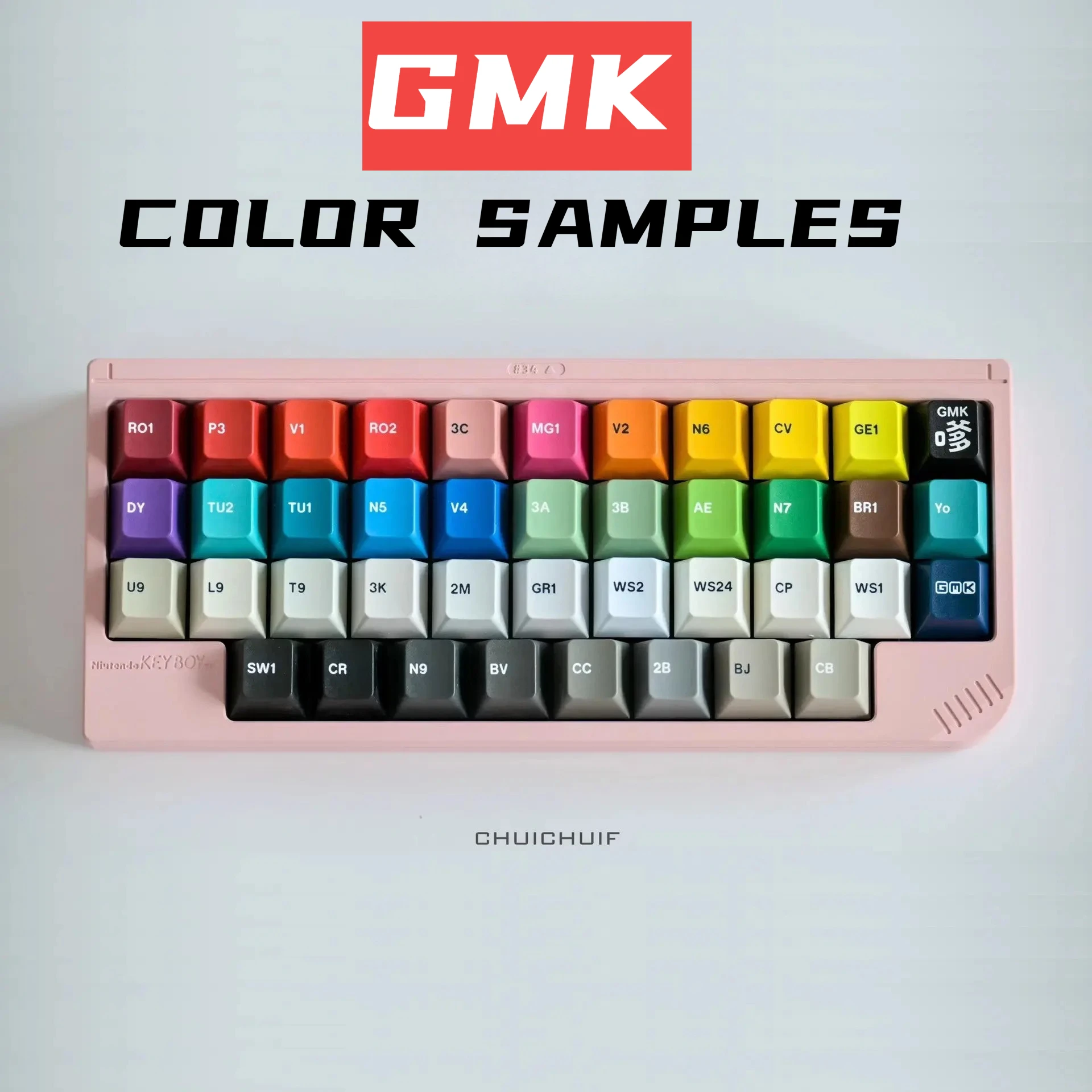 GMK ABS Keycap Set 38 Color, Cherry CYL R1 Height, Genuine Original, Custom Mechanical Keyboard Personalized Decorative Keycaps