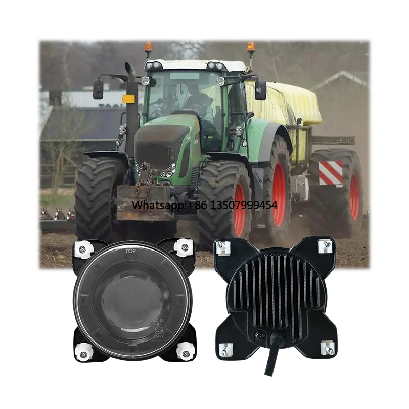 

Round 90mm LED Tractor Headlights With Die-cast Aluminum Housing 18W Low Beam Led Headlight for Series
