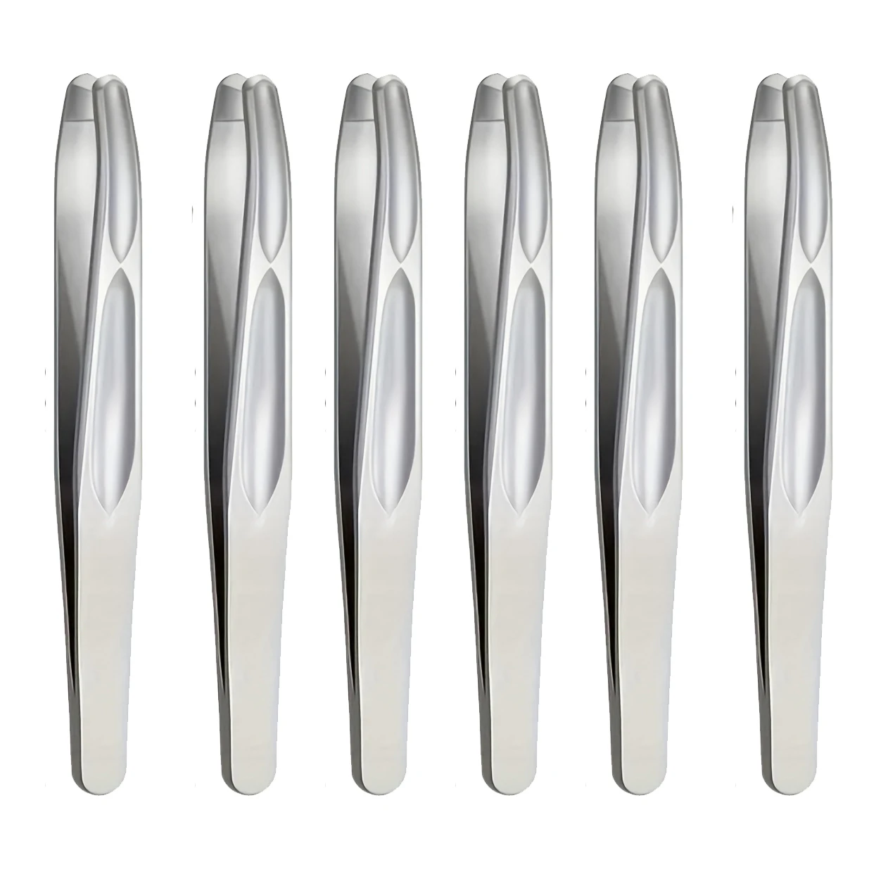Premium pincet met ronde kop voor wenkbrauwen en gezichtsontharing Naadloze clips Kort haar Precisie baardclip