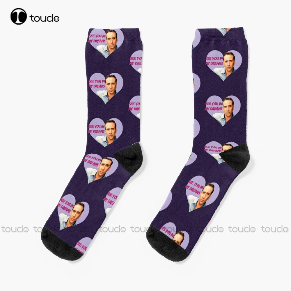 

Dreamy Nicolas Cage Nic Cage Socks Thin Socks Men High Quality Cute Elegant Lovely Kawaii Cartoon Sweet Cotton Sock New Popular