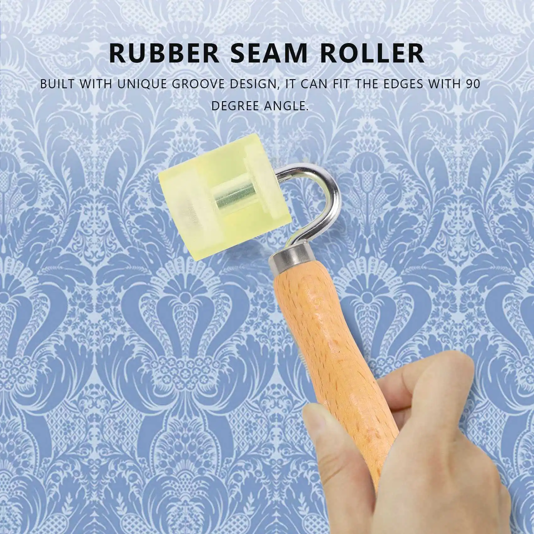 Rubber Seam Roller, Wallpaper Roller Sound Heat Insulation Mat Wallpaper Application for Processing Edges