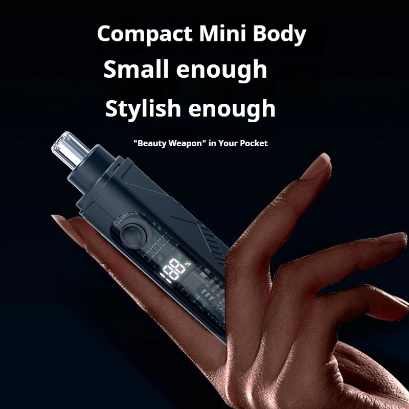 Tondeuse électrique portable pour le nez et les oreilles, tondeuse pour hommes et femmes, kit d'épilation sans douleur rechargeable