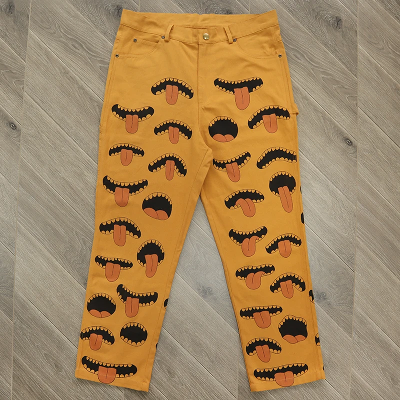 

Джинсы TUFF CRO с ручной росписью, повседневные, молодежные, прямого кроя, со средней посадкой, для работы и спорта