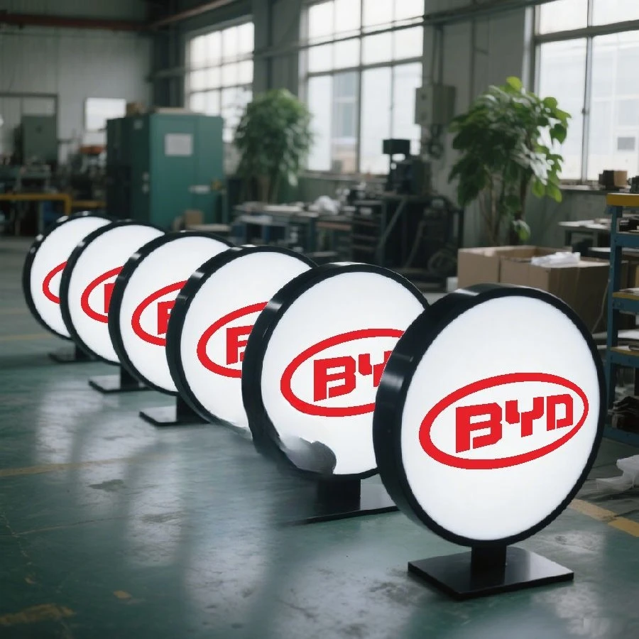 Diode Light Box Advertising 3D Signage Outdoor Indoor Acrylic Light Emitting Diode Signage Advertising Light Box Signage