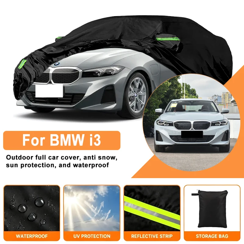 Waterproof Car Cover For BMW i3 Outdoor Full Car Cover Wind Sun UV Dust Rain Snow All Weather Protection