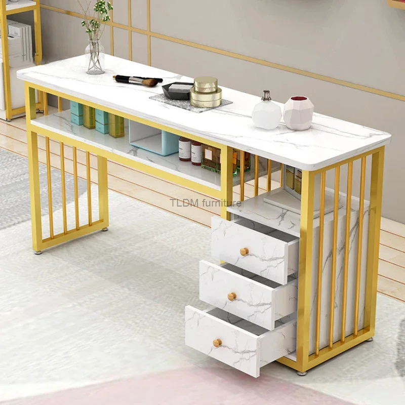 Modern Minimalist Ins Salon Furniture Nail Tables Luxury Single Professional Manicure Table Beauty Salon Fashion Nail Table C