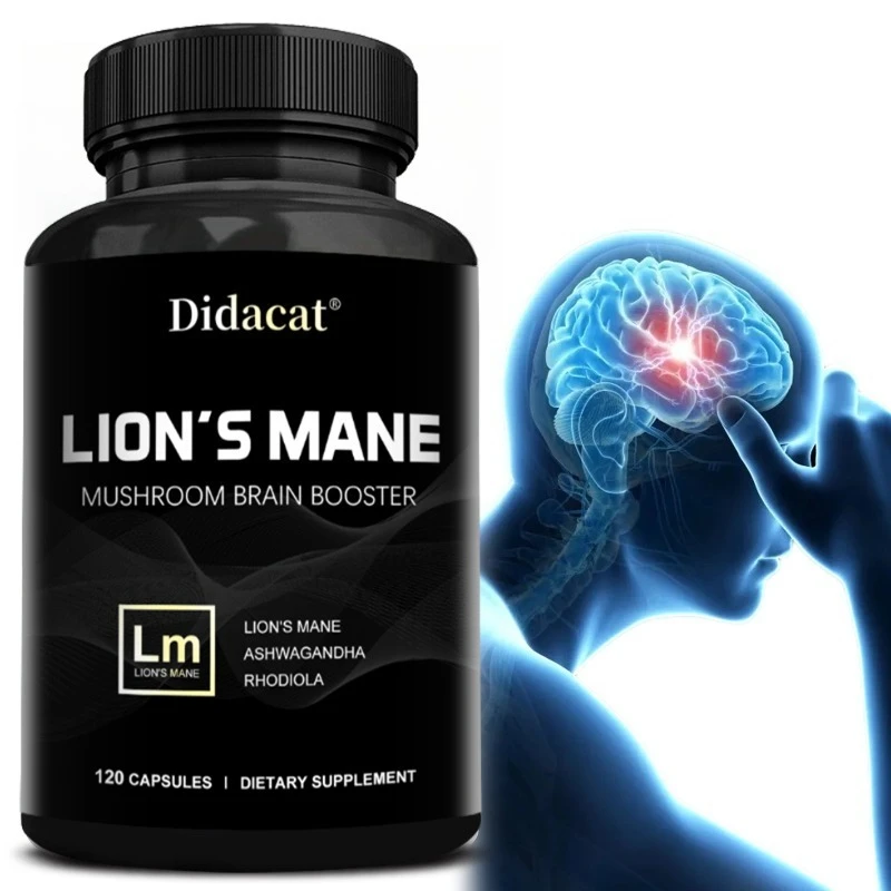 

Lion's Mane Mushroom - Brain Nervous System Health and Memory Supplements Immunity Sleep Energy Mood Support