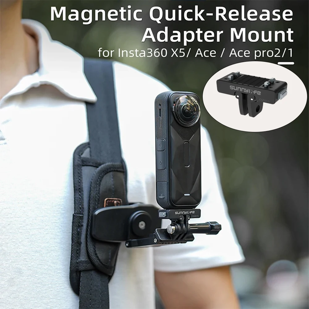 Magnetische Quick Release Halterung Für Insta360 X5/Ace Pro 2/Ace/Ace Pro Adapter Basis Sport Kamera halter Halterung Zubehör