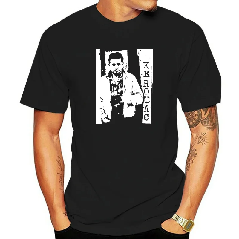 Title: KEROUAC T-shirt jack beatnik on the road author bukowski poet Unisex Mens Ladies