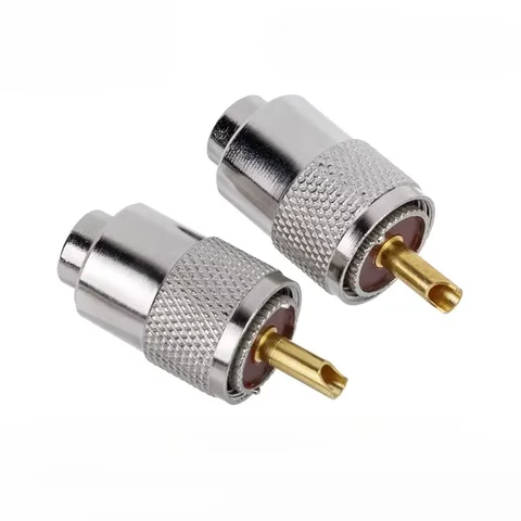 PL-259-kontakt 50 ohm PL 259 UHF-hane lödkontaktplugg med låg förlust för LMR-400 RG-8 koaxialkabel 12 best sales pl 259 - №11
