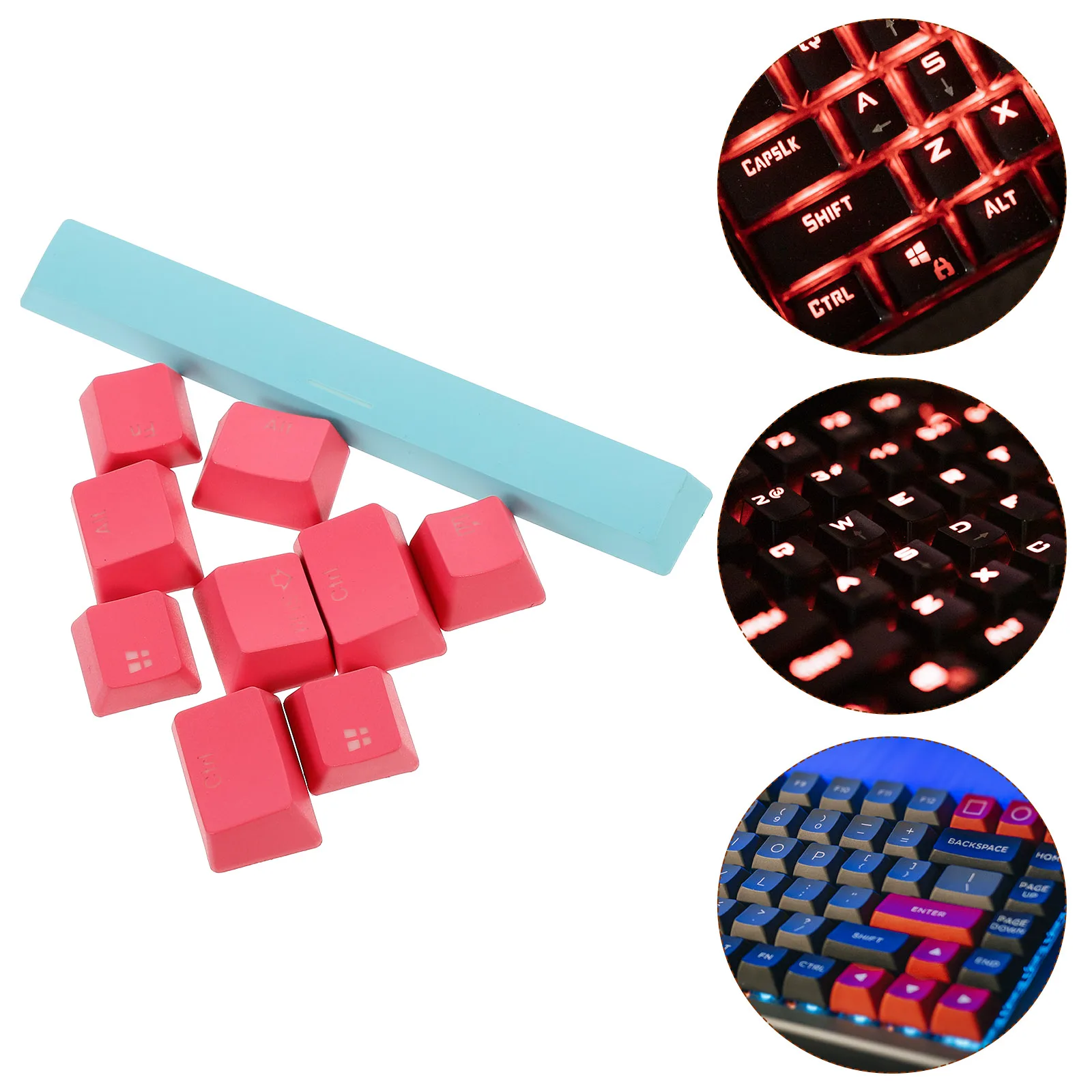 

8 Pcs Keyboard Key Caps Comfortable H Feeling Stable Computer Key Caps Performance High Quality Computer Replacement