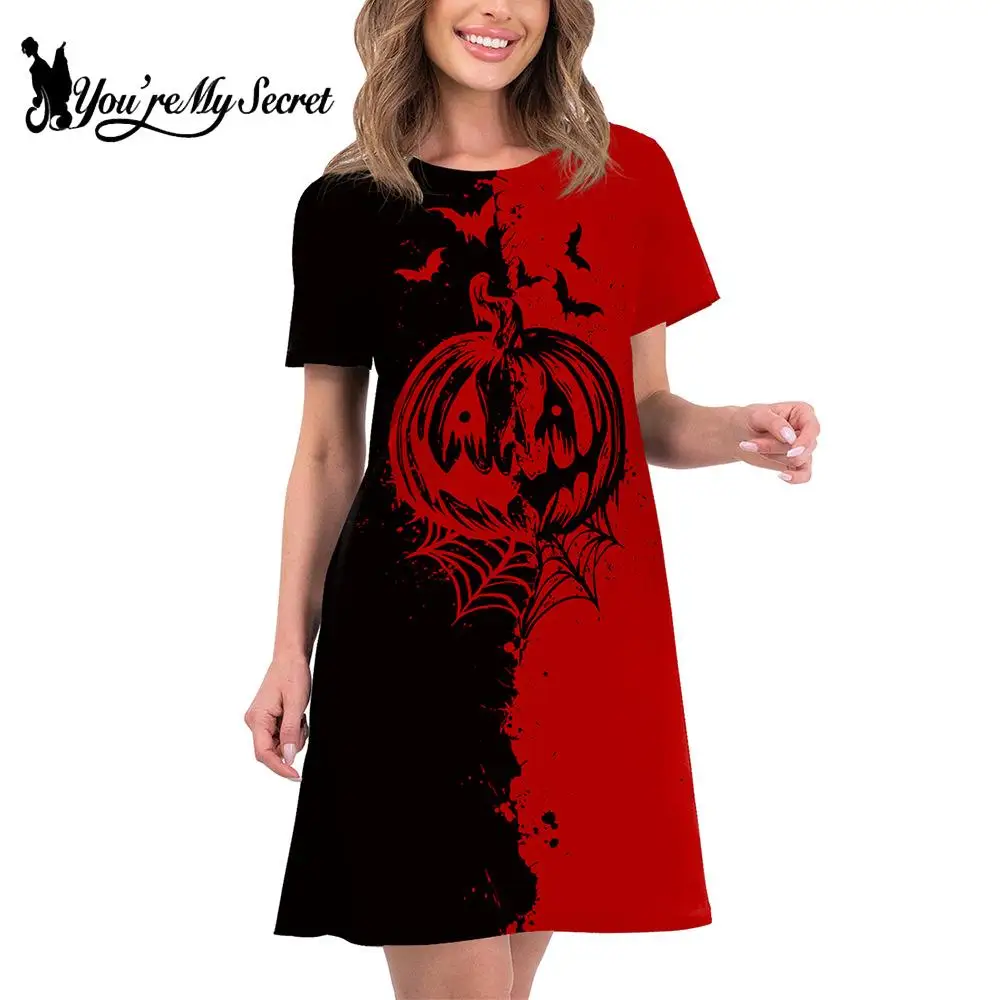 T-shirt imprimé Aliments maléfique pour femme, robe décontractée, tenue de cosplay effrayante, vêtements à col rond, Y2K, Y2K