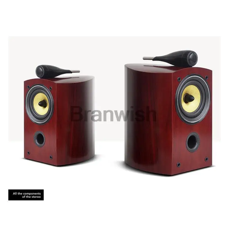 Haut-parleur HiFi passif 5.5 pouces, bibliothèque avec fièvre, bidirectionnel, 100W, Audio professionnel, moniteur 8Ω, boîte de son haute puissance