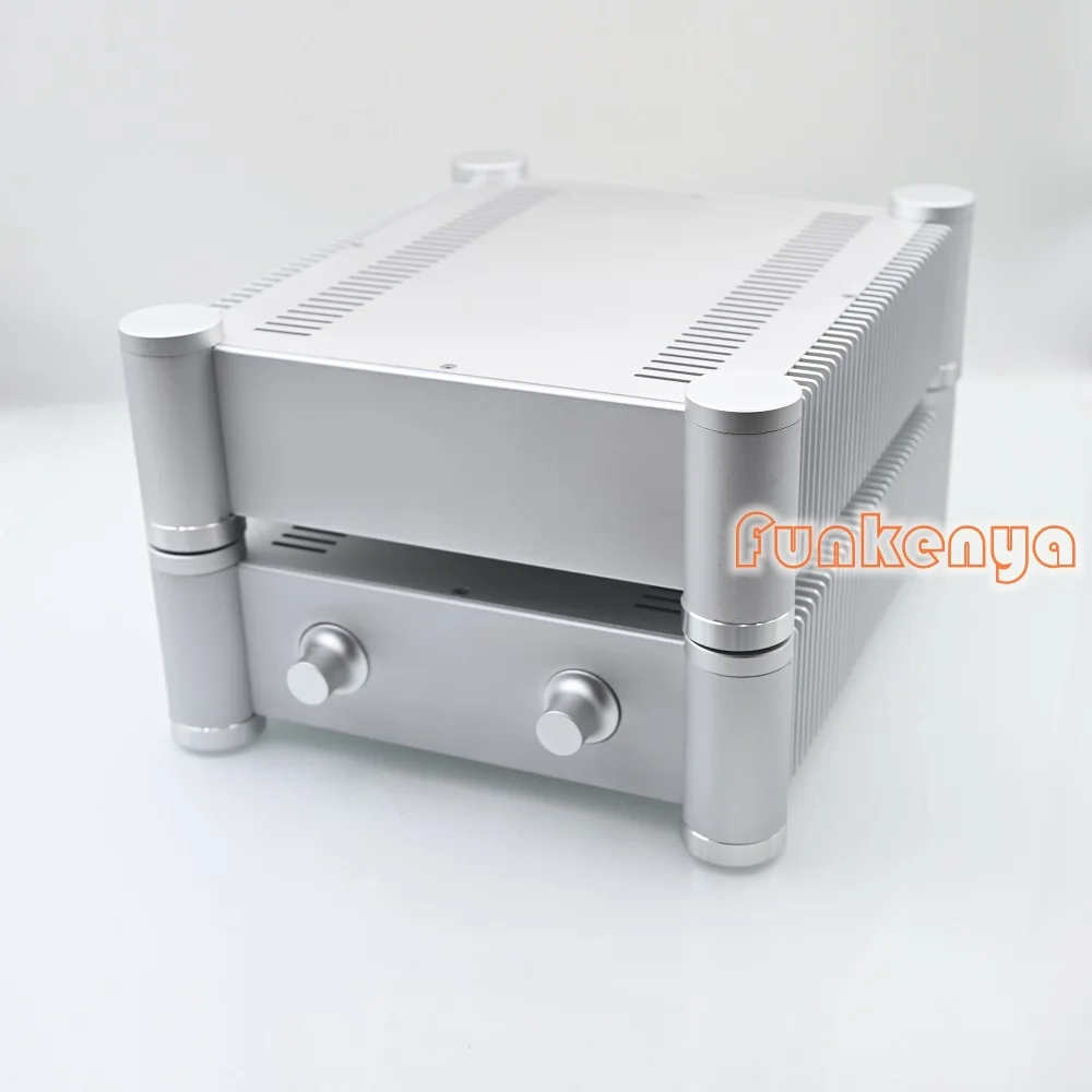 

W260 H86 D311 DIY Audio Preamp Amplifier Chassis Heatsink Power Supply Case Sandblaste Aluminum Enclosure Headphone Amp Housing