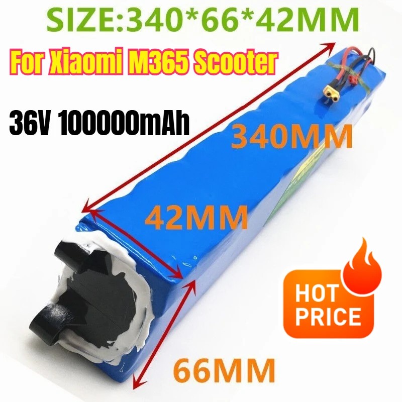 

36V 100000mAh Battery Pack for Xiaomi M365 Scooter