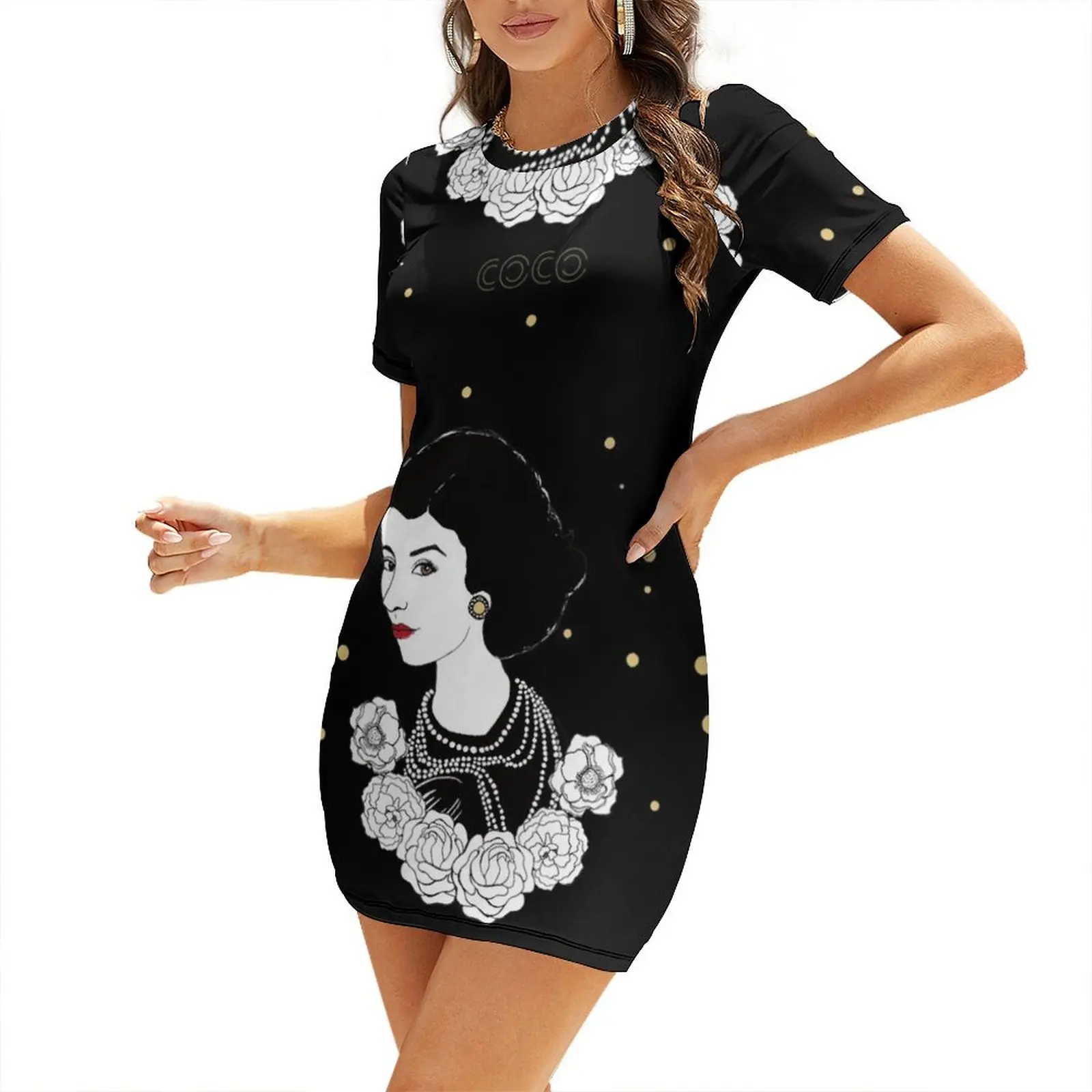

My Coco Short-Sleeved Dress Clothing summer dress for women 2026 luxury woman evening dress
