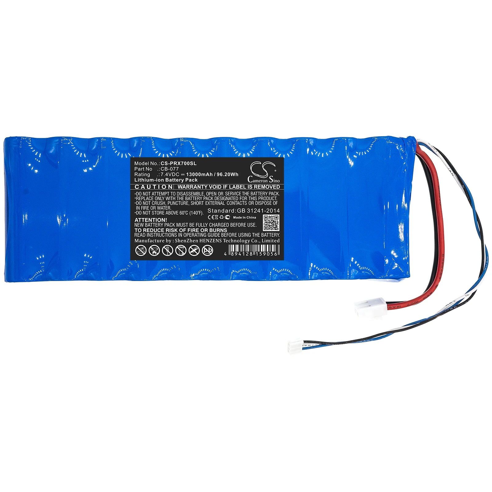 

Li-ion Equipment, Survey, Test Battery for Promax, 7.4V, 13000mAh , Compatible Models: automatic TV satellite level m