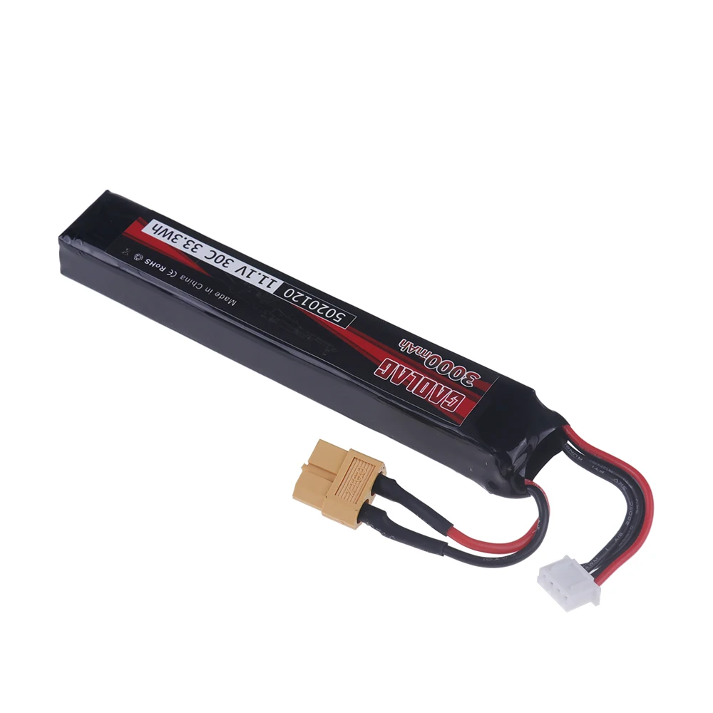 3s 11.1V 3000mAh 30C 5020120 batteria Lipo per Airsoft BB pistola ad aria giocattoli elettrici pistole parti RC