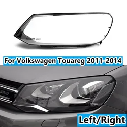 Left/Right For VW Touareg 2011 2012-2014 Car Front Headlight Cover Auto Headlamp Lampshade Lampcover HeadLamp Glass Lens Shell