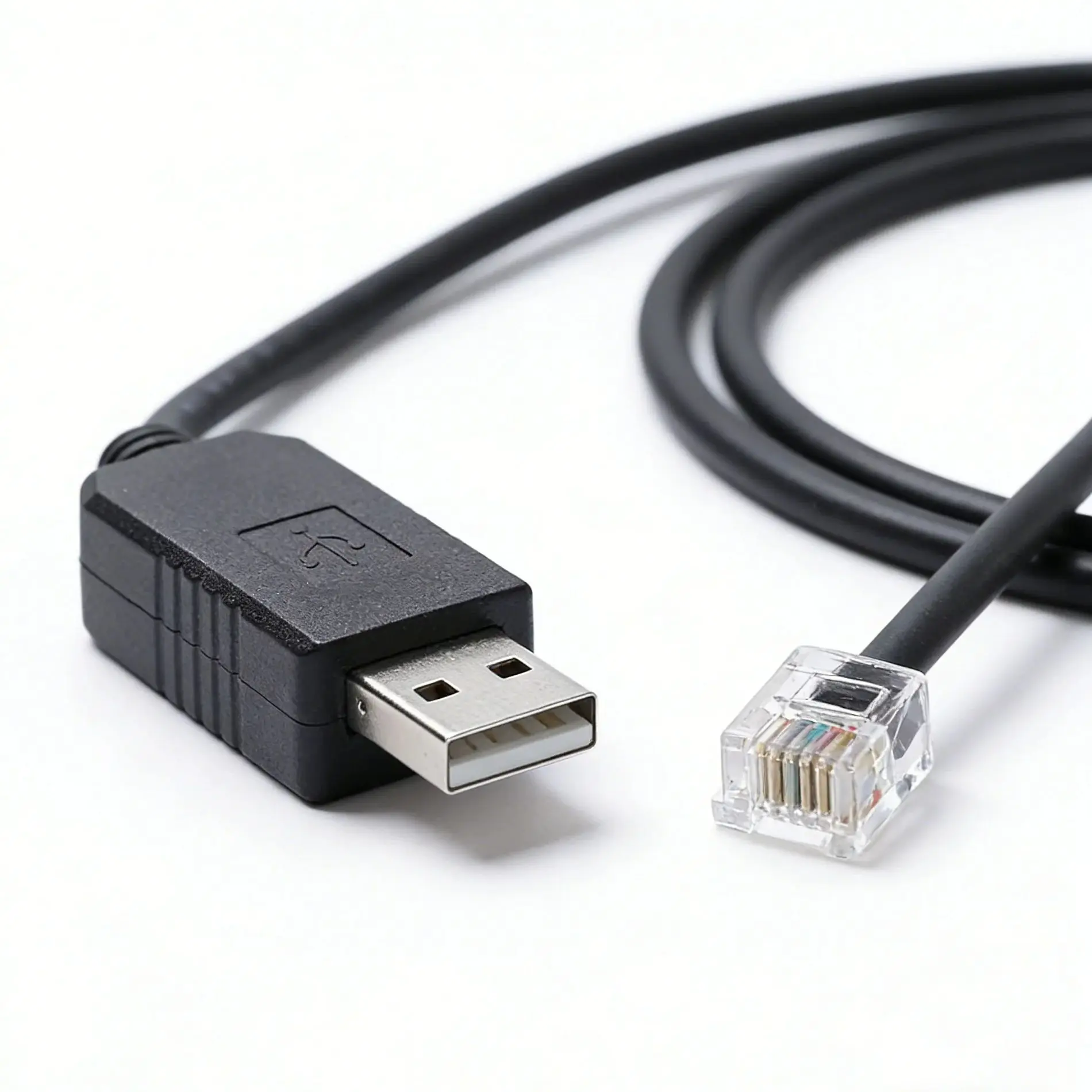 PL2303 USB to RS232 RJ12 6P6C Cable Compatible with Orion Synscan Hand Control PC Connection & Firmware Upgrade