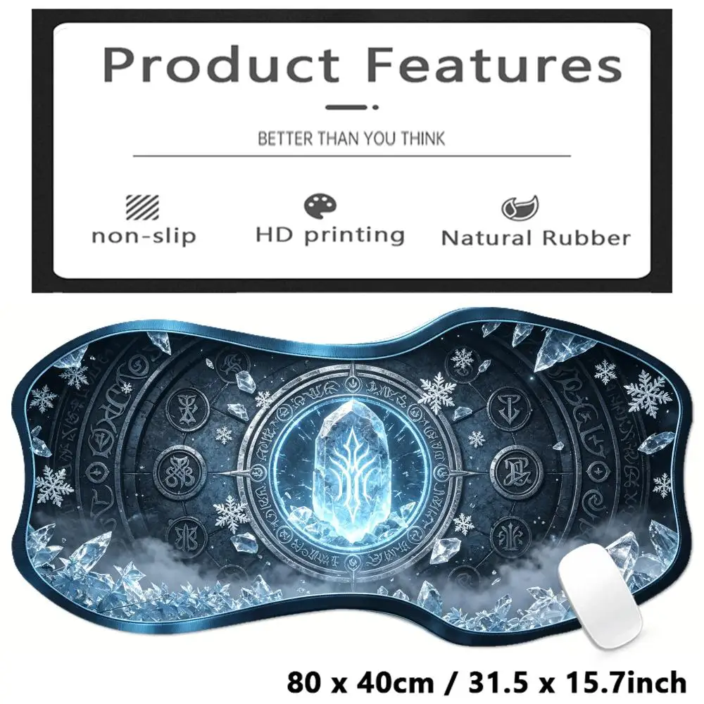 Vintage Black Gold Compass Gaming Mouse Pad Special Shaped Non Slip Base Creative For Retro Setup