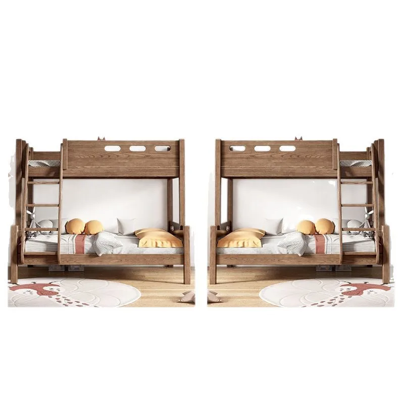 Upper and lower bunk beds Second floor full solid wood upper and lower beds Mother and child beds