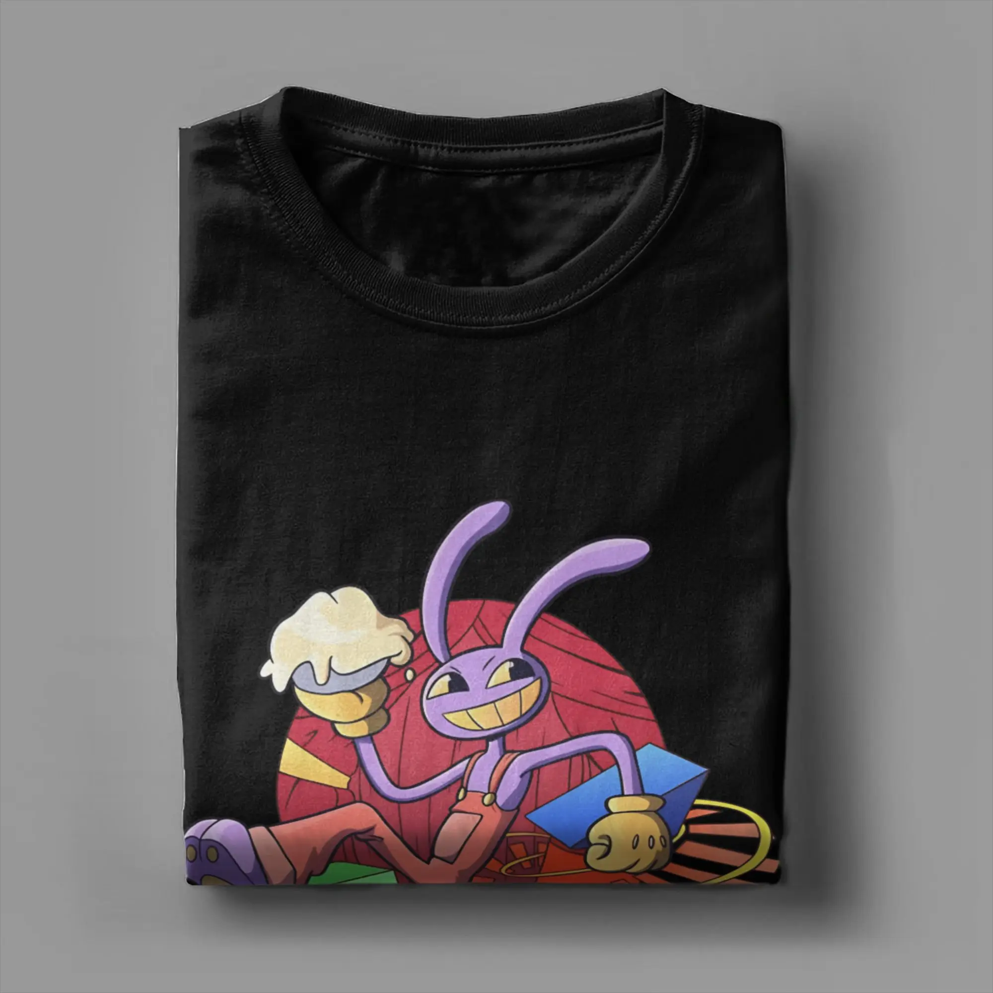 مذهلة السيرك الرقمي جاكس الرجال تي شيرت الجدة تيز قصيرة الأكمام تي شيرت بياقة مستديرة 100% القطن هدية عيد ميلاد الملابس