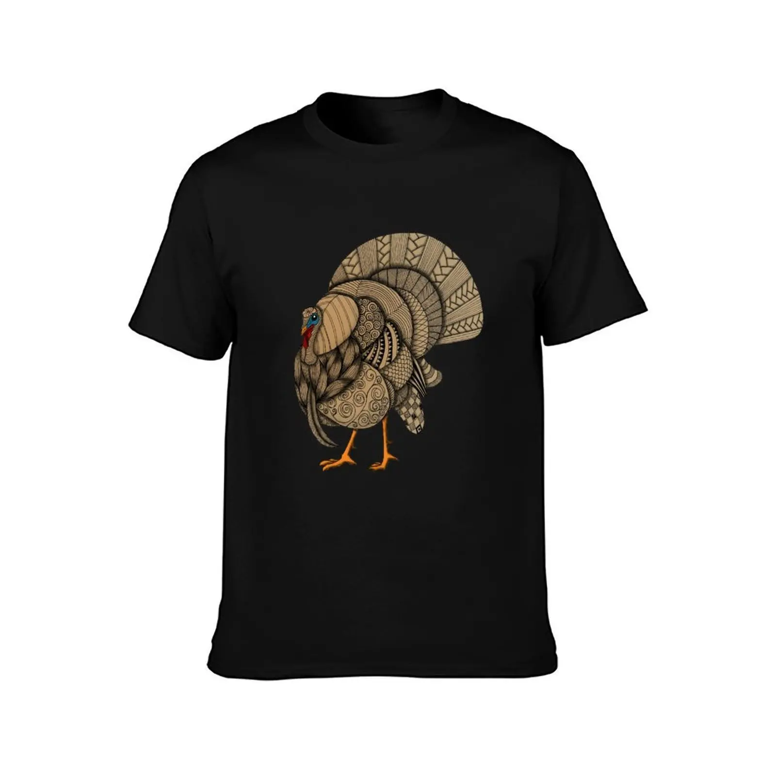 Turkey T-Shirt, Summer Casual Cotton Tee, Oversized Streetwear Tops, Vintage Graphic Print, Loose Fit Short Sleeve, 100% Cotton