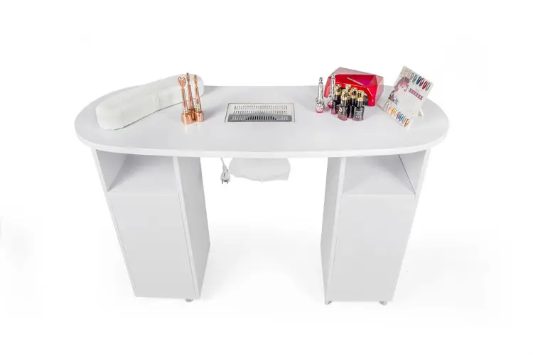 New commercial multi-functional salon nail table with drawers, nail table with cleaning nail SPA storage cabinet