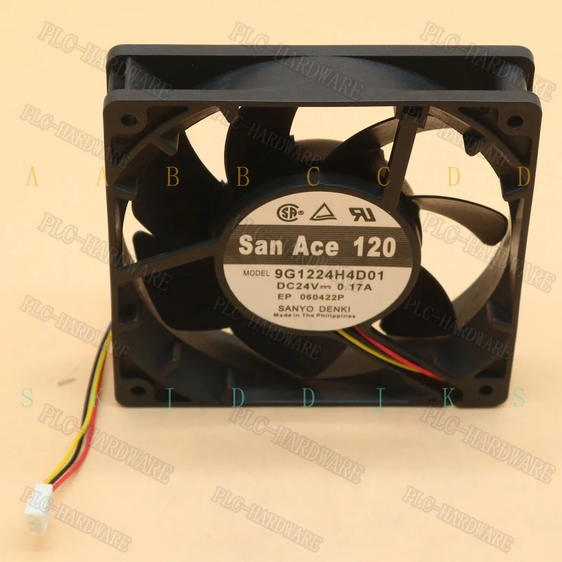 M  New 9G1224H4D01 DC 24V 0.17A 12025 12CM 3 PIN FAN For SANYO