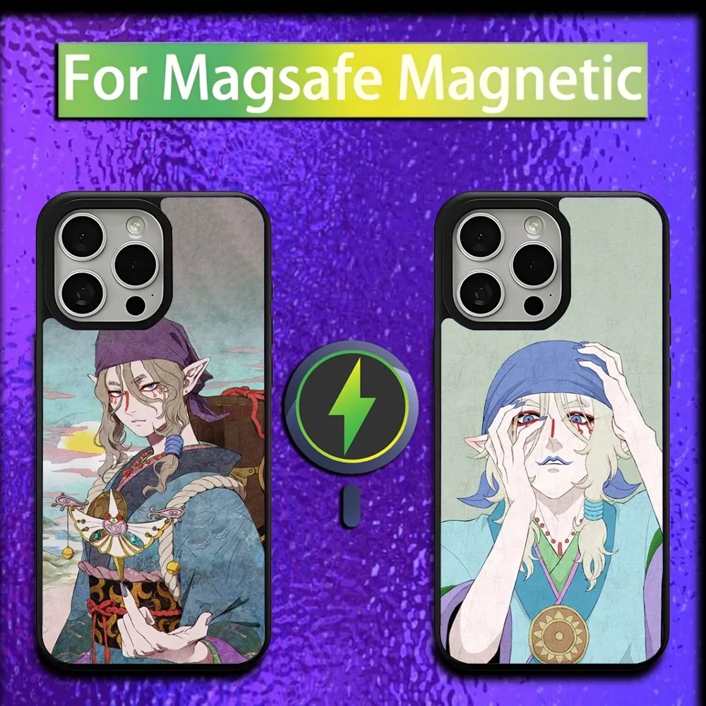 Mononoke Medicine seller Kusuriuri Phone Case For iPhone 16,15,14,13,12,11,Plus,Pro,Max,Mini Magsafe Magnetic Wireless Charging