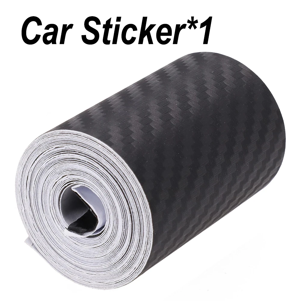 1Pc Nano Carbon Fiber Car Sticker Universal Waterproof Door Sill Anti Scratch Nano Protector Tape For DIY Cut And Use