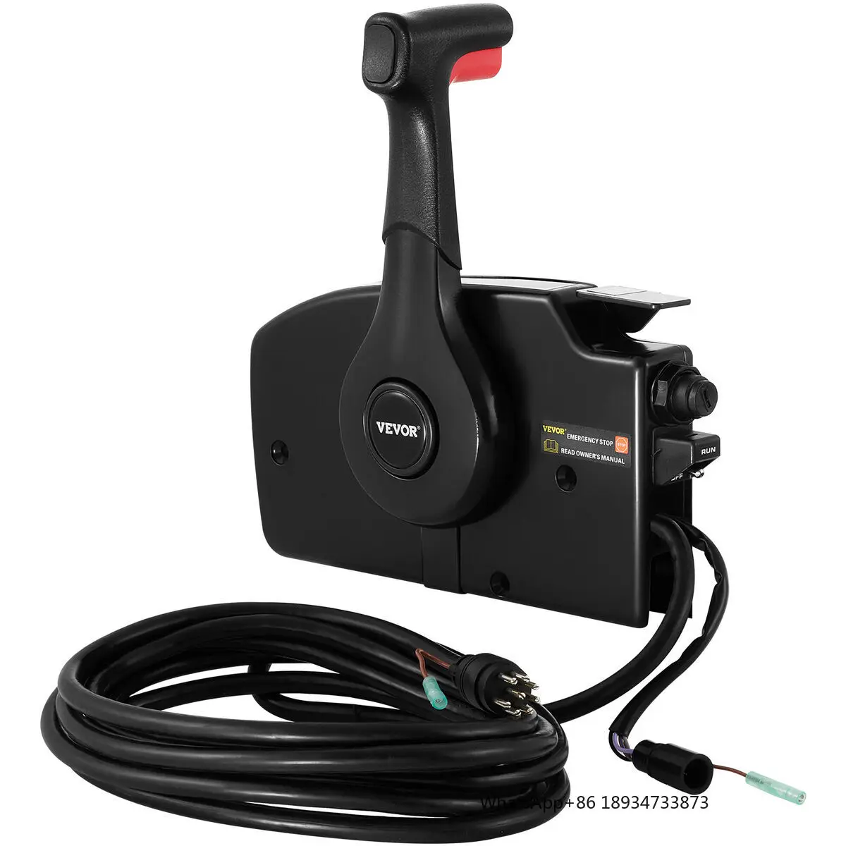 For Mercury Outboard Remote Control Box 8Pin with 15 Foot Harness OEM 881170A3 Boat Throttle Control