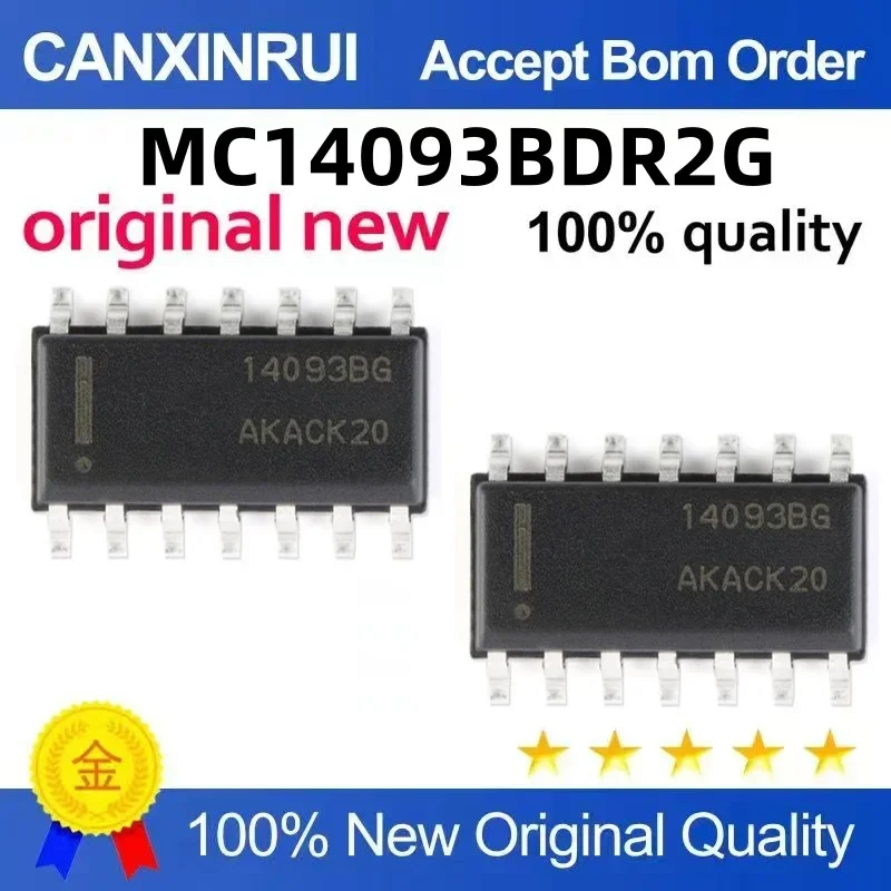 

(5-100 pieces) Brand new original MC14093BDR2G MC14093 silk screen 14093BG patch SOIC-14 trigger