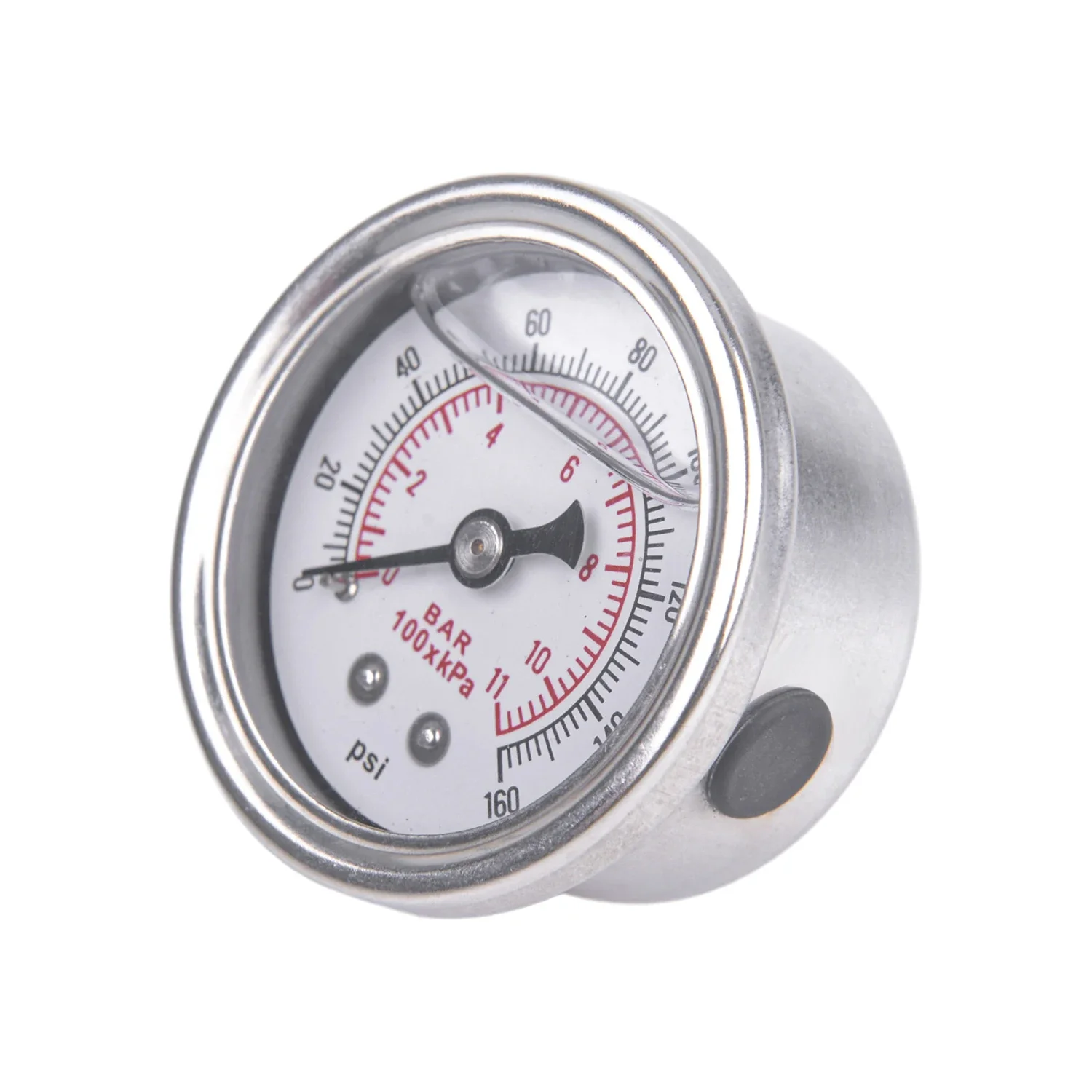 Universal Oil Pressure Gauge 0~160PSI Silver