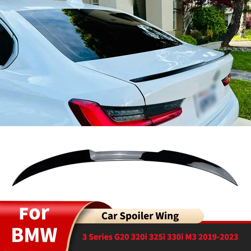 For BMW 3 Series G20 320i 325i 330i M3 2019-2023 Car Tail Wings Fixed Wind Spoiler Rear Wing Auto Decoration Accessories Tuning