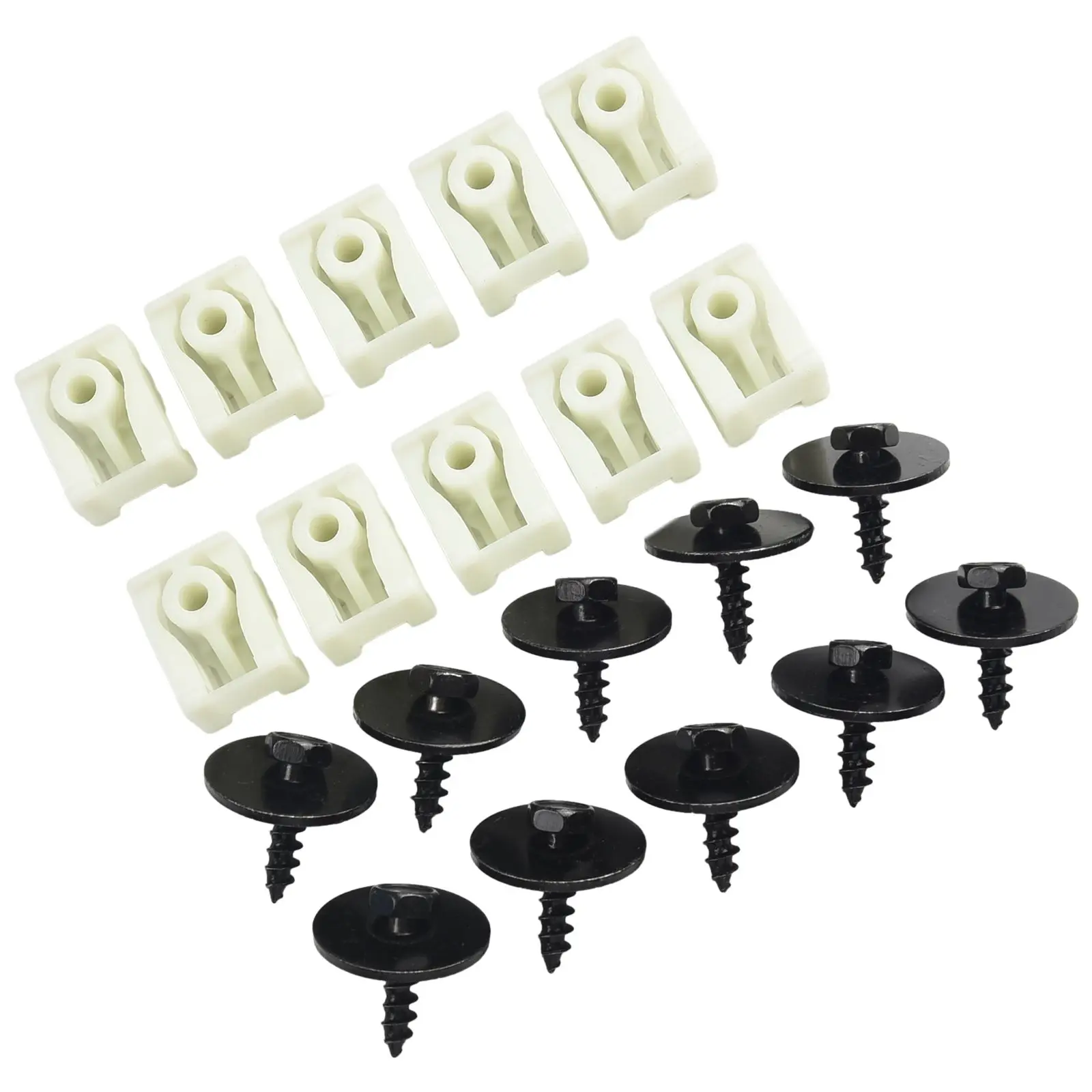 Set of Plastic Mudguard Liner Clips and Hex Bolts for BMW Front and Rear 07147311312 07149213164 Replacement Parts For combo