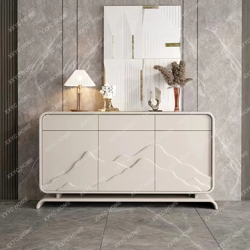 

YYCream wind entrance entrance, living room partition decoration, wall storage, simple meal storage cabinet