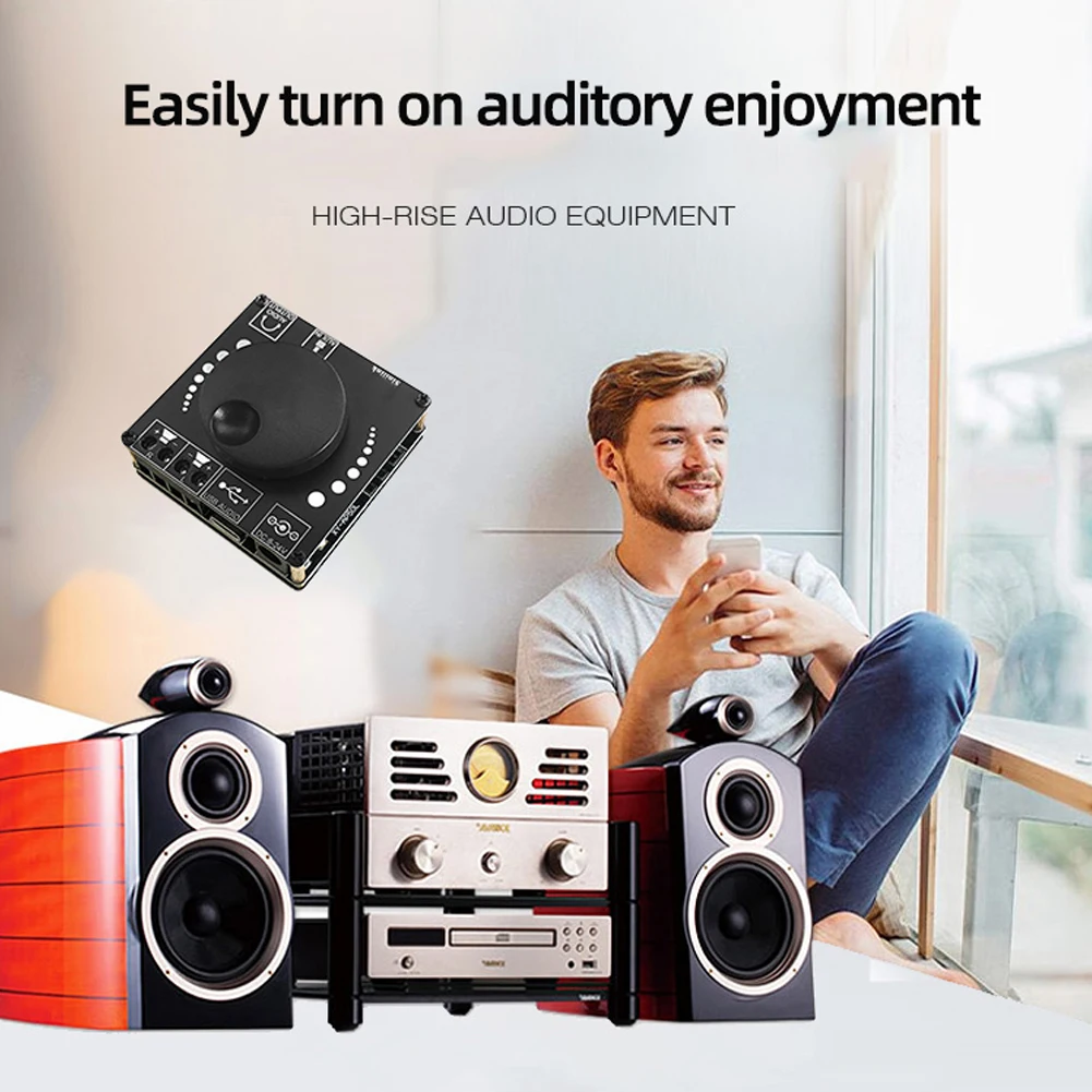 

Плата усилителя, басовый предусилитель, динамик 5,0, аудио стереоусилитель, AUX HIFI, Bluetooth-совместимая плата усилителя мощности