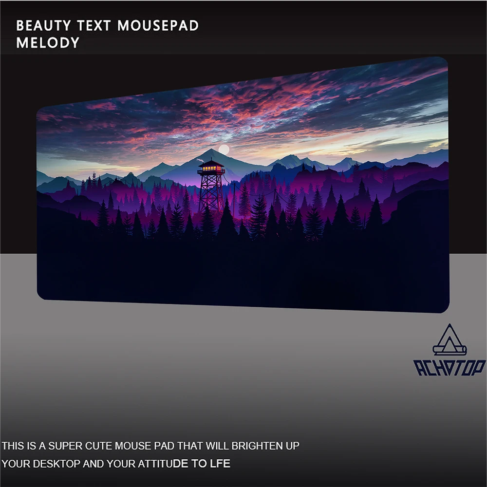 

Firewatch Pc Game Mousepad Large Mouse Pad XXL Gamer Mouse Mat Office Table Carpet Gaming Mats 900x400mm Forest Scenery Desk Mat